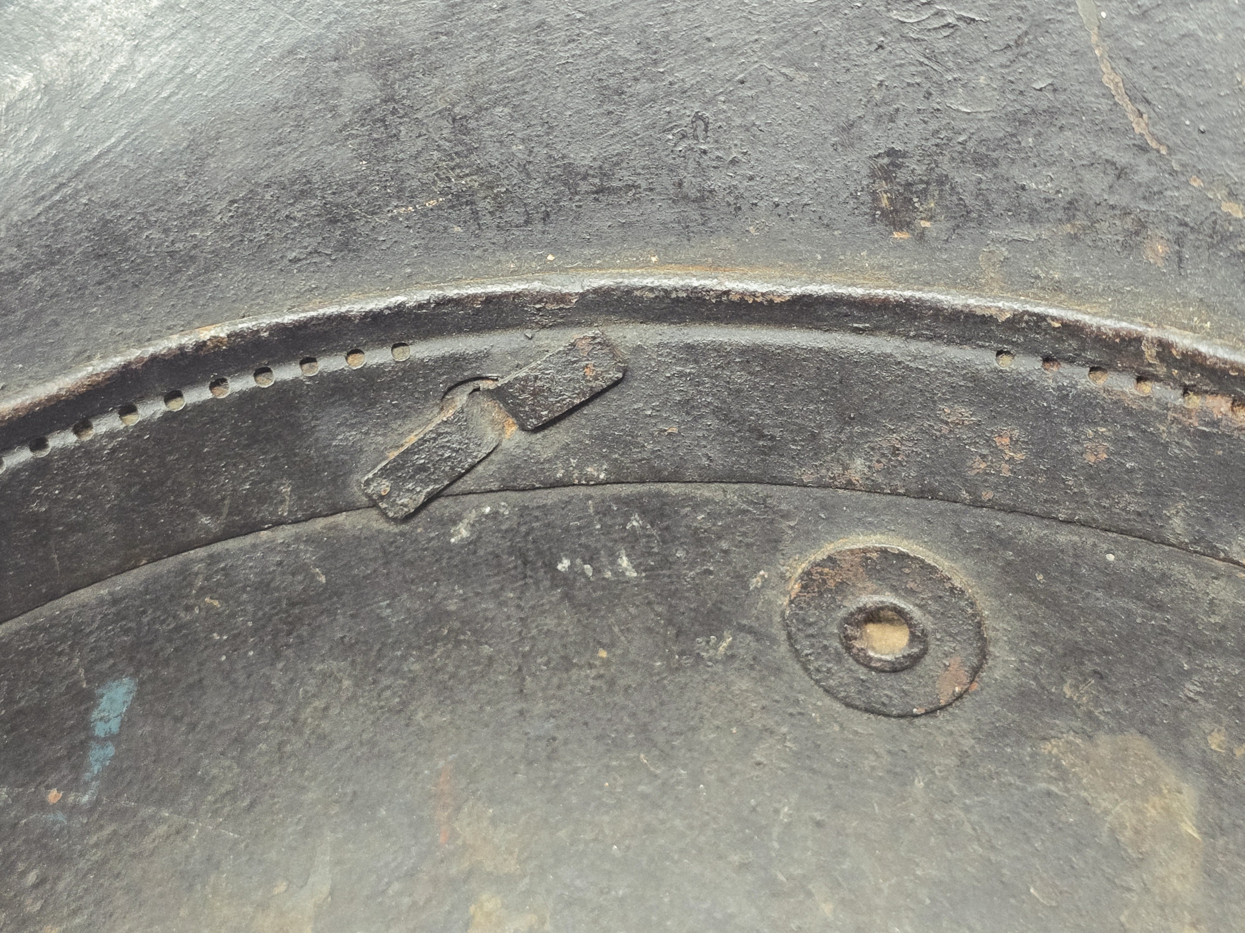 Allgemeine-SS Transitional M17 Helmet, Double Decal — image 13