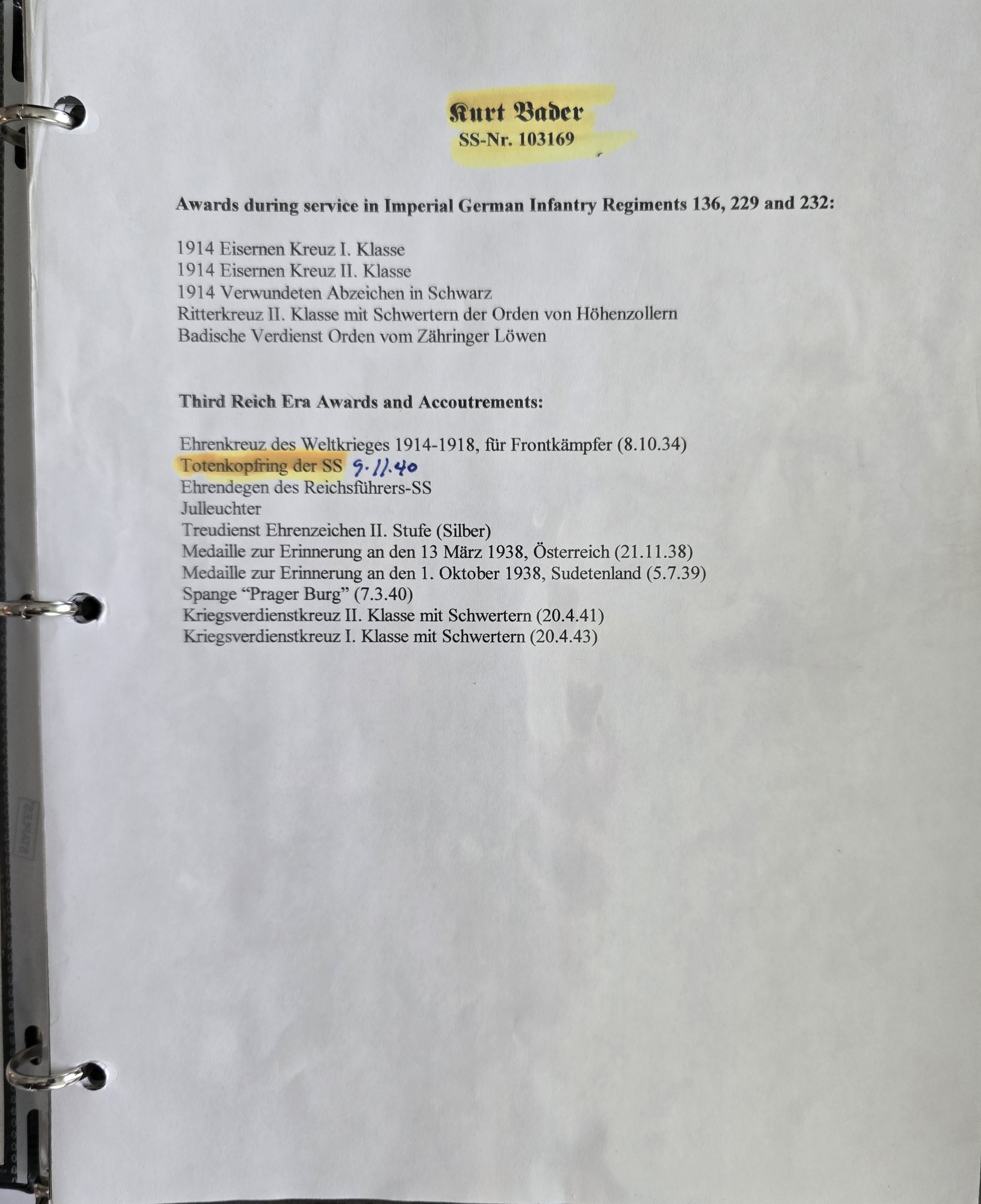 SS Honor Ring to an SS Brigadeführer — image 13