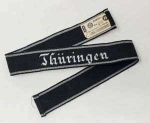 SS-TK Officer's Bullion 'Thüringen' Cufftitle