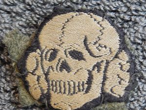 Waffen-SS Bevo Cap Skull Cut-off