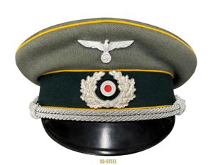 Cavalry Early Officer Visor 1938 Vet Marked