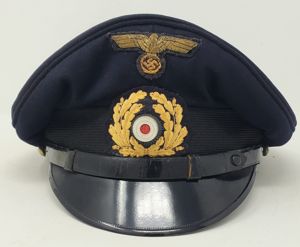 HOLD (k.j.) Sharp Kriegsmarine NCO Visor Cap