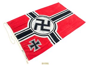 Kriegsmarine VET TROPHY SIGNED Flag