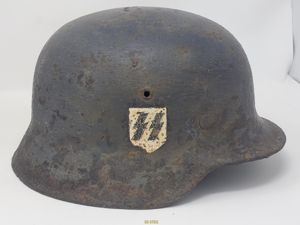 Relic Waffen-SS M35 Helmet, Russian Front Bunker – Excavated