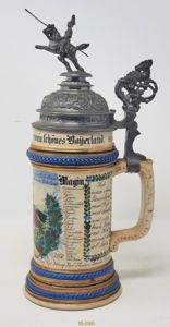 Imperial German Regimental Beer Stein, Ron Wolin Collection