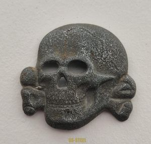 Belgian-Made SS Visor Cap Skull