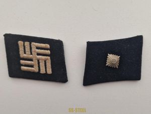 Set of SS-Unterscharführer Collar Tabs for Temporary KL Guards