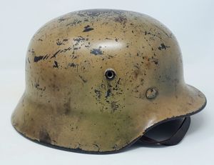 Named Waffen-SS Camouflage Helmet, Q66