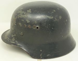 Early War Heer M35 Feldgrau Overpaint Helmet