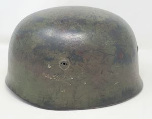 Stunning camouflage FJ M38 Helmet, Complete
