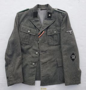 Outstanding Late War Sicherheitsdienst (SD) Complete Uniform