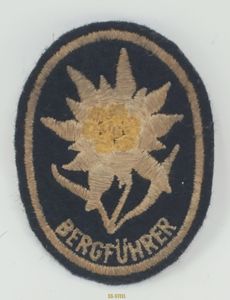 Rare Waffen-SS “Bergführer” Shoulder Patch