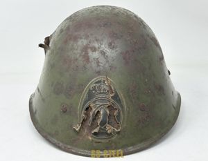 Romanian Battle Damaged Helmet, Possible Stalingrad Relic