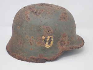 Stunning Demjansk Battlefield SS Relic Helmet