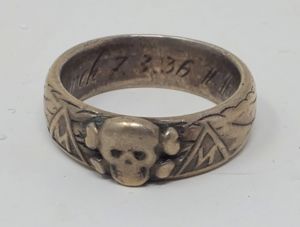 SS Totenkopf Ring With Don Boyle Certification