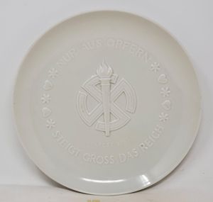 SS Celebratory Plate, Allach Porcelain