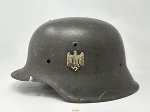 M42 SD Heer KIA Battle Damaged Helmet