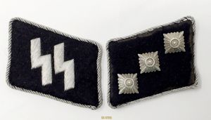 RESERVED (mm) Service Used SS Untersturmführer Collar Tabs