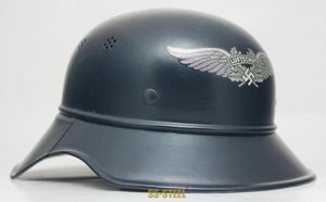 **RESERVED** (mk) Unissued Luftschutz Helmet With Inventory Tag Still Attached