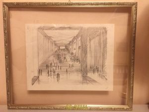 Outstanding, Rare, 1933 AH Architectural Sketch
