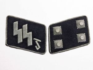 RESERVED (dh) Rare Set of SS-Schule-Tölz Officer Collar Tabs