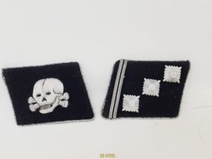RESERVED (kcal) Mint, Matching Set Totenkopf Collar Tabs