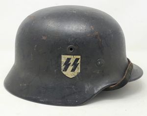 (HOLD d.m.) Beautiful Q64 M40 Double Decal Waffen-SS Helmet