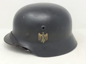 Service Used Heer M40 Single Decal Helmet