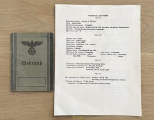 Luftwaffe Flak and FJ Trooper Wherpass Fought in Normandy