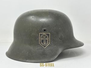 (E.w.)Highly Unusual and Rare, Camo M42 Foreign Polizei Helmet