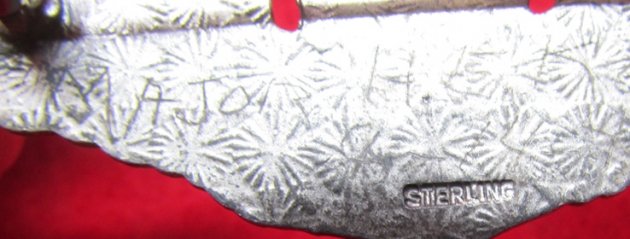  US WWII USAAF Pilot Wings, AMCRAFT Snowflake Reverse, Named — image 4