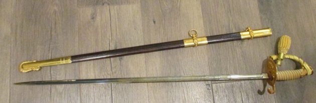 US Cold War Era, M1852 US Navy Officers Sword, Japanese Mfg — image 11