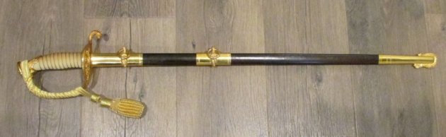  US Cold War Era, M1852 US Navy Officers Sword, Japanese Mfg — image 6