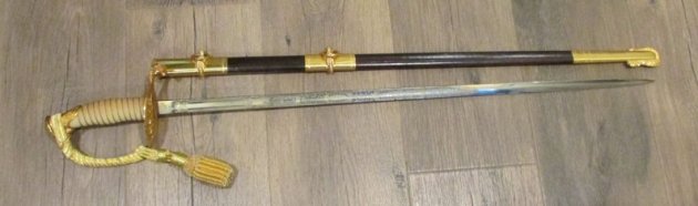  US Cold War Era, M1852 US Navy Officers Sword, Japanese Mfg — image 7