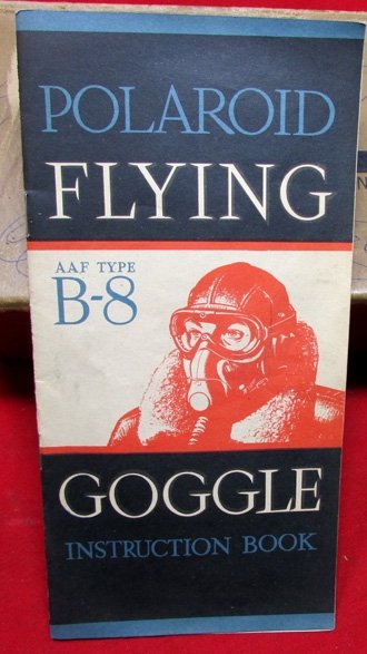  US WWII Polaroid B8 Flying Goggles, Original Box, Extra Lenses and Instruction Booklet — image 8