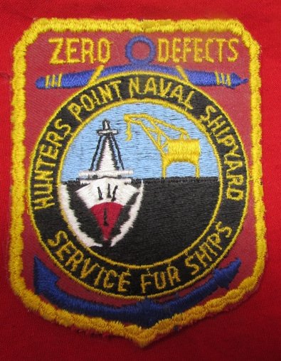  US Post WWII, Hunters Point Naval Shipyard Jacket Patch — image 2