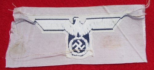  German WWII Kriegsmarine Enlisted White Jumper Eagle — image 3