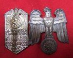 German WWII SA Tinnie Project Lot, 2 Badges