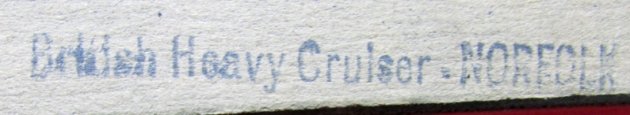  US WWII Royal Navy Heavy Cruiser Norfolk, Recognition Model, Original Box — image 3