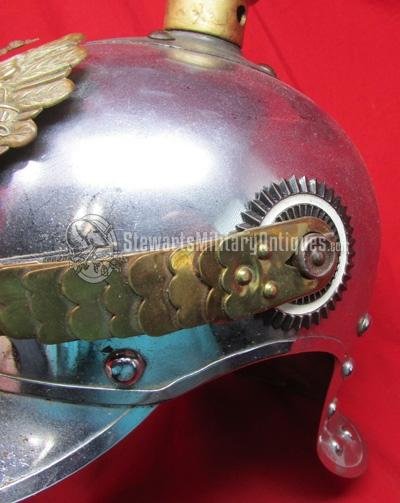  Prussian WWI, M1915 Enlisted Cuirassier Helmet, Restored — image 4