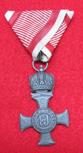  Austrian WWI Military Merit Cross with Crown — image 2
