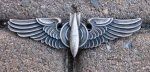 US WWII USAAF Bombardier Wings, Sterling, LGB Marked