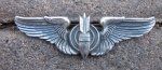 US WWII USAAF Bombardier Wings, Pinback, Sterling