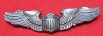 US WWII USAAF 3 Inch Pilot Wings, Amico, Sterling, Clutchback