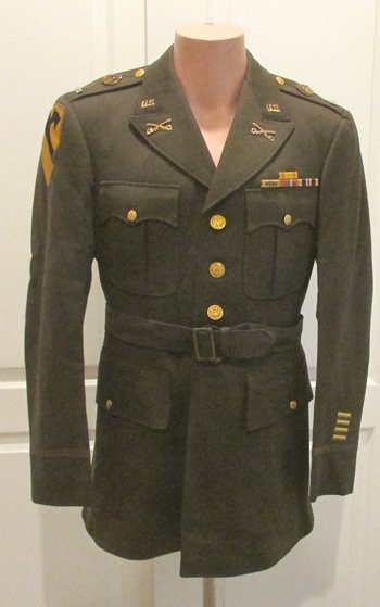  US WWII Identified Army Officers Uniform Coat, 1st Cavalry Division — image 2