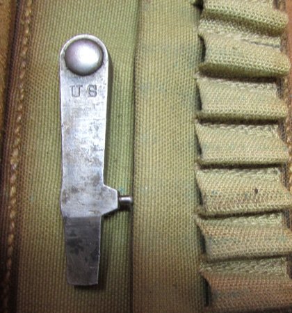  US Pre WWI, .30 Caliber, Brown Leather Mckeever Pattern Cartridge Box & Tool, 1908 — image 6