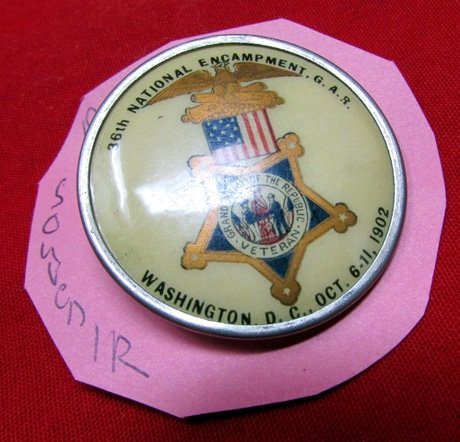  US Post Civil War 36th National Encampment Souvenir Badge — image 2