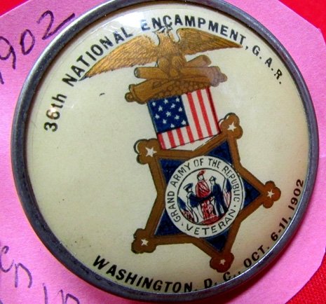  US Post Civil War 36th National Encampment Souvenir Badge — image 3