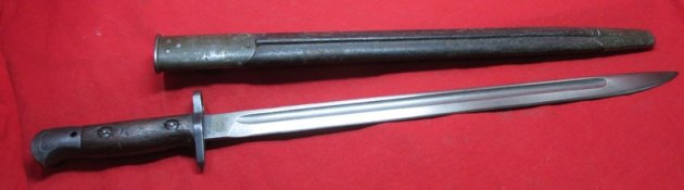  British WWI M1907 Bayonet & Scabbard, Chapman Mfg. '17 — image 4