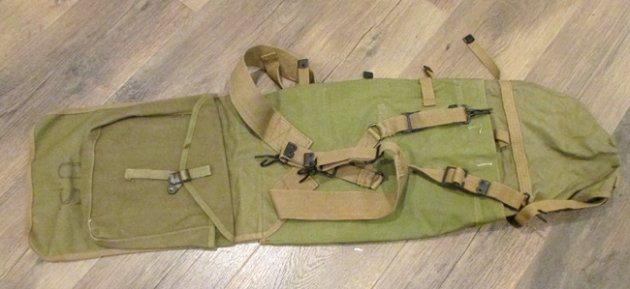  US WWII, M1928 Haversack, Meatcan Pouch & Pack Extender, British Mfg 1944 — image 3